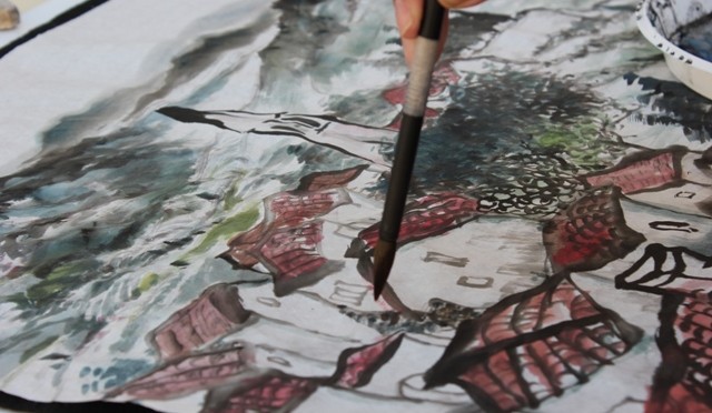 Chinese traditionally shuimo painting